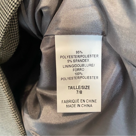 NWT Size 7/8 Fall Blazer Suzy Shier Women’s Blazer Houndstooth - Picture 7 of 10